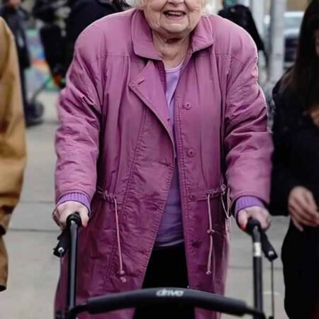 Eleanor the Great 2025 June Squibb Pink Coat for sale