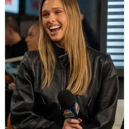 Emma Pritchard Black Leather Jacket For Sale