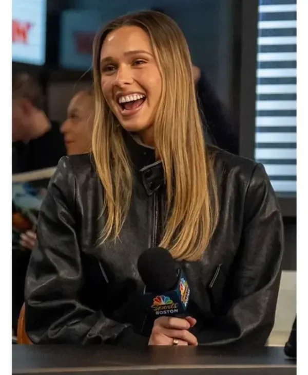 Emma Pritchard Black Leather Jacket For Sale