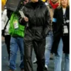 Erin Andrews Black Leather Jumpsuit for sale