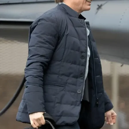 Ethan Hunt Mission Impossible 8 Blue Puffer Jacket for sale