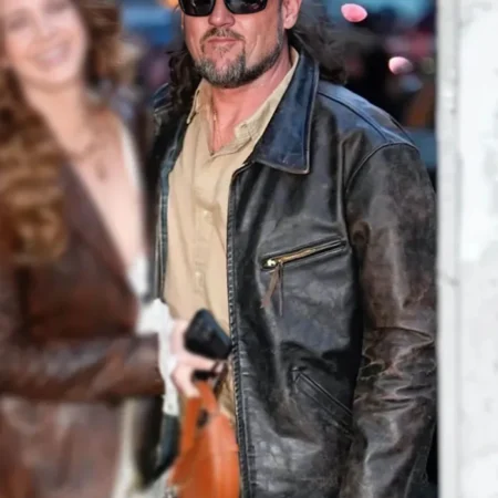 FW 2026 Jeremy Dufrene Brown Leather Jacket for sale