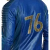 Fallout Vault Dweller Blue Leather Jacket for sale