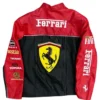 Ferrari Vintage Racing Leather Jacket back