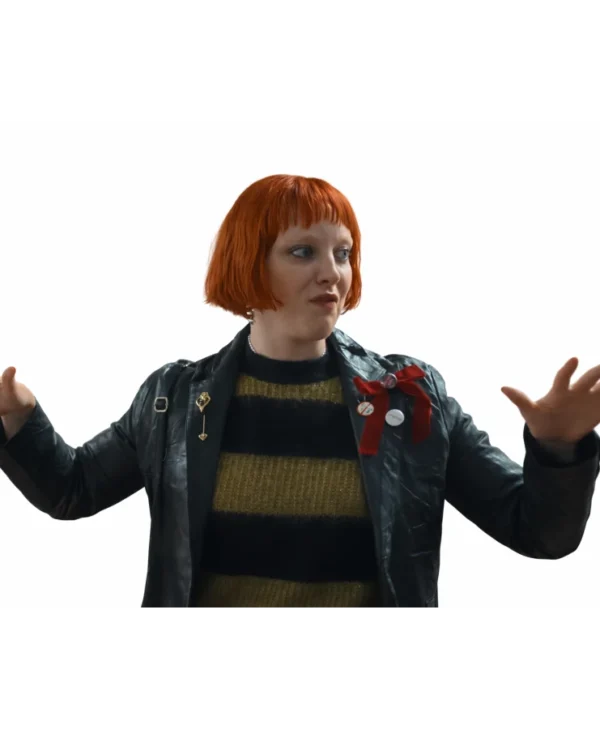 Finding Emily Cora Kirk Leather Jacket