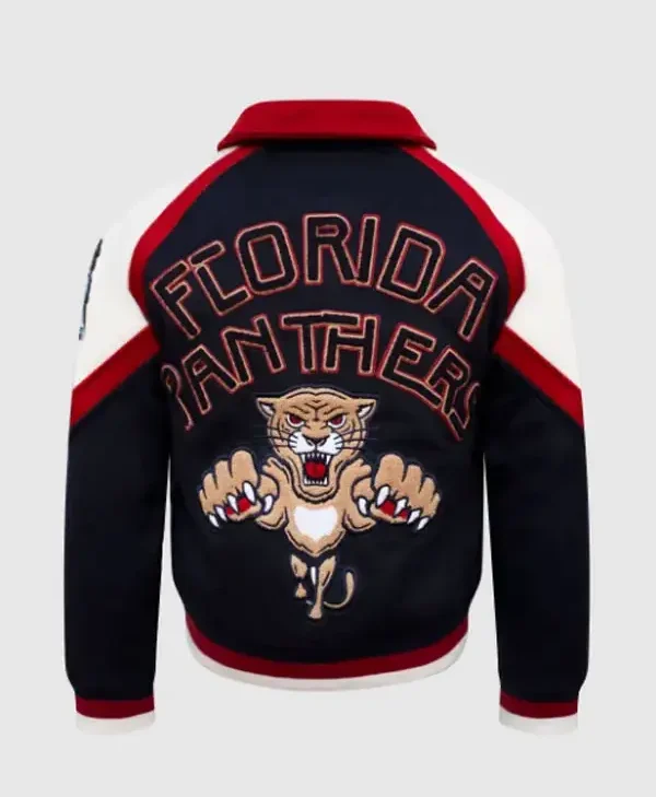 Florida Panthers Classic Winter Varsity Jacket back
