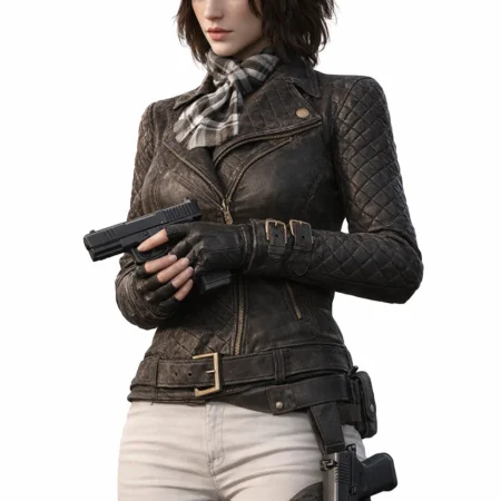 GTA 6 Female Protagonist Black Leather