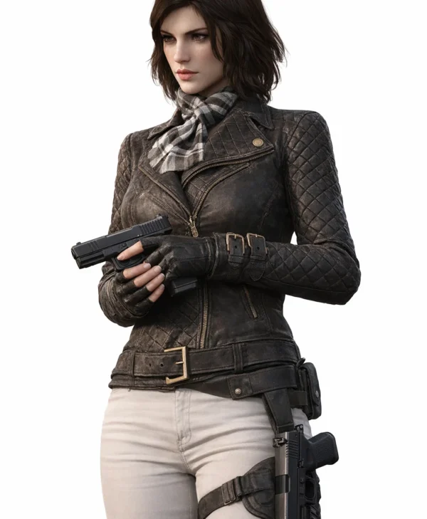 GTA 6 Female Protagonist Black Leather