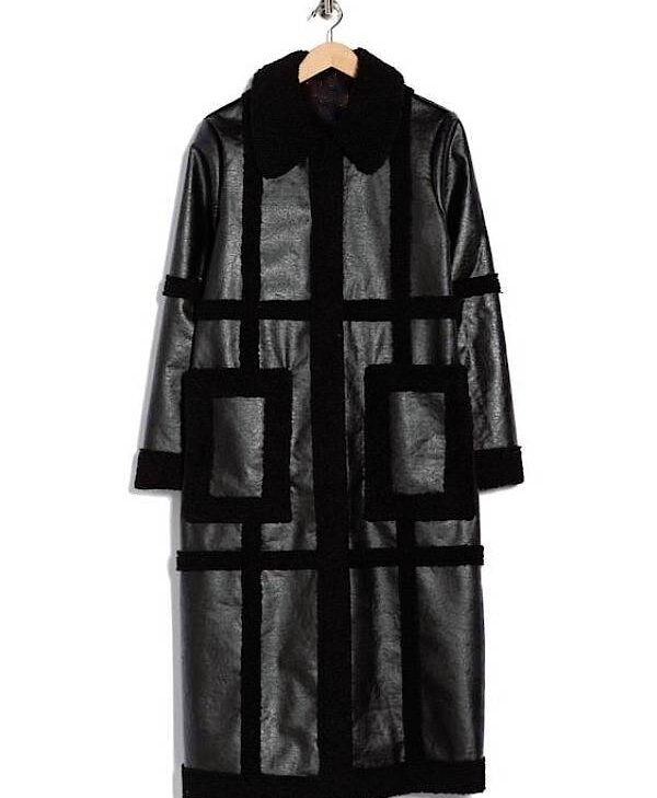 General Hospital 2026 Nazneen Contractor Sherpa Trim Coat