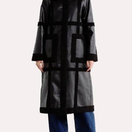 General Hospital 2026 Nazneen Contractor Sherpa Trim Coat for sale