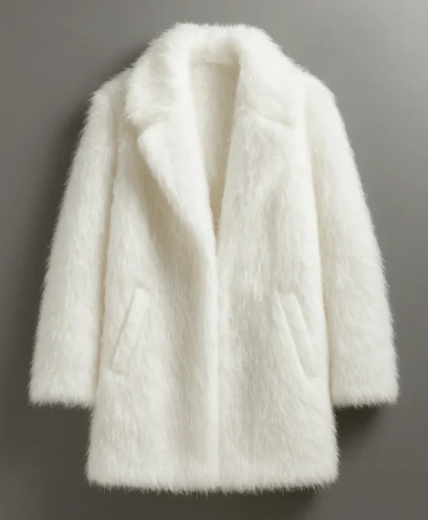 Get Kennedy Stidham 2026 White Fur Coat