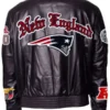 Get New England Patriots Black Leather Jacket