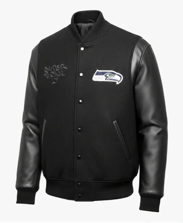 Get Super Bowl LX Champions Seattle Seahawks Varsity Jacket