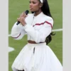 Get Super Bowl LX Coco Jones White Jacket