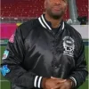 Good Morning America Michael Strahan Black Varsity Jacket