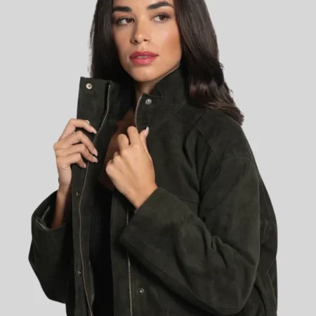 Green Suede Jacket by Bod And Christensen