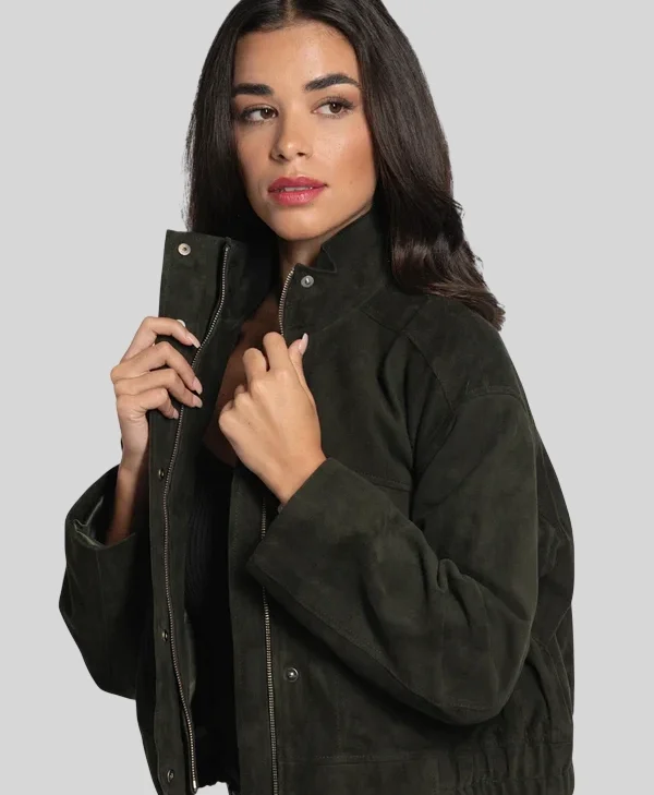 Green Suede Jacket by Bod And Christensen
