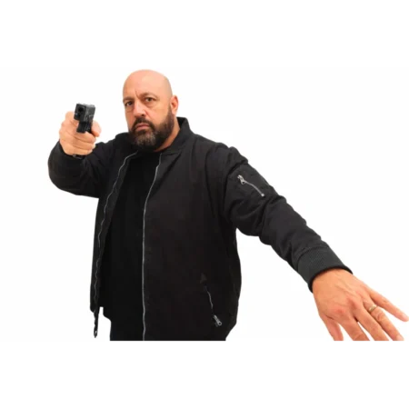 Guns Up Ray Hayes Black Bomber Jacket