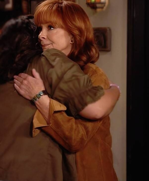 Happy’s Place S2 Reba McEntire Brown Suede Shirt for sale