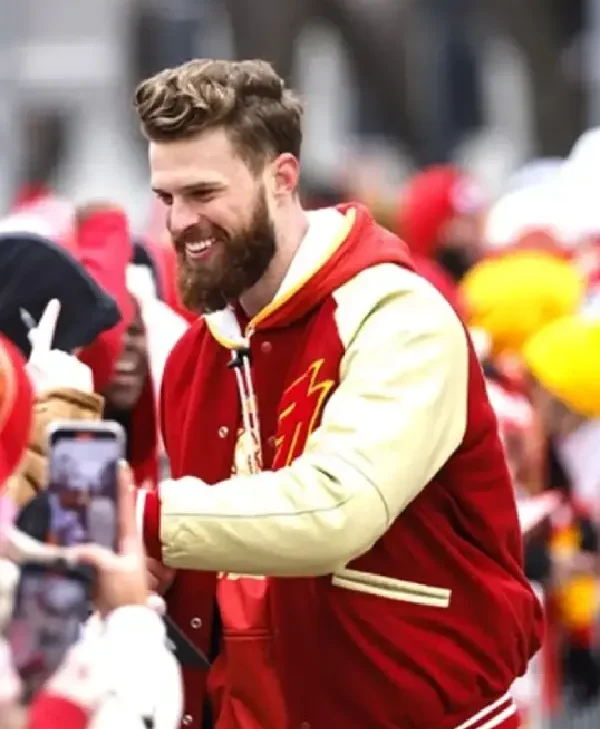 Har­ri­son Butk­er Su­per Bowl KC Red Sport Jacket
