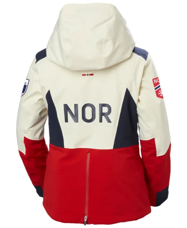 Helly Hansen Women’s Norway Telenor Team Kvitfjell Ski Jacket back