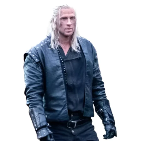 Henry Cavill The Witcher Black Leather Jacket