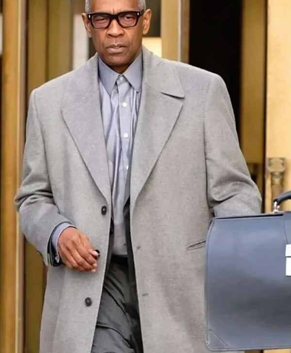 Here Comes the Flood Denzel Washington Gray Coat for sale