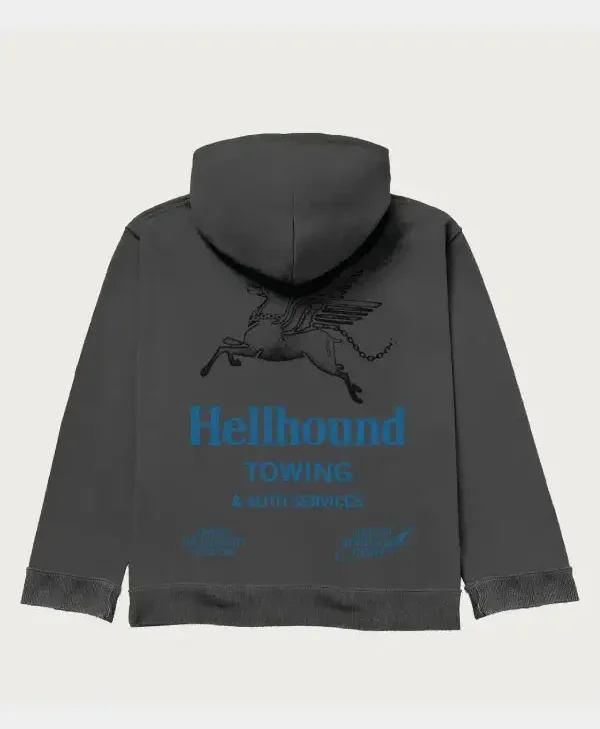 Honor The Gift Hellhound Towing Hoodie back