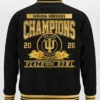 Indiana Hoosiers 2026 Peach Bowl Champions Jacket back