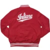 Indiana Hoosiers Script Crimson Bomber Jacket back