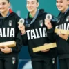 Italia Olympic team black Hoodie