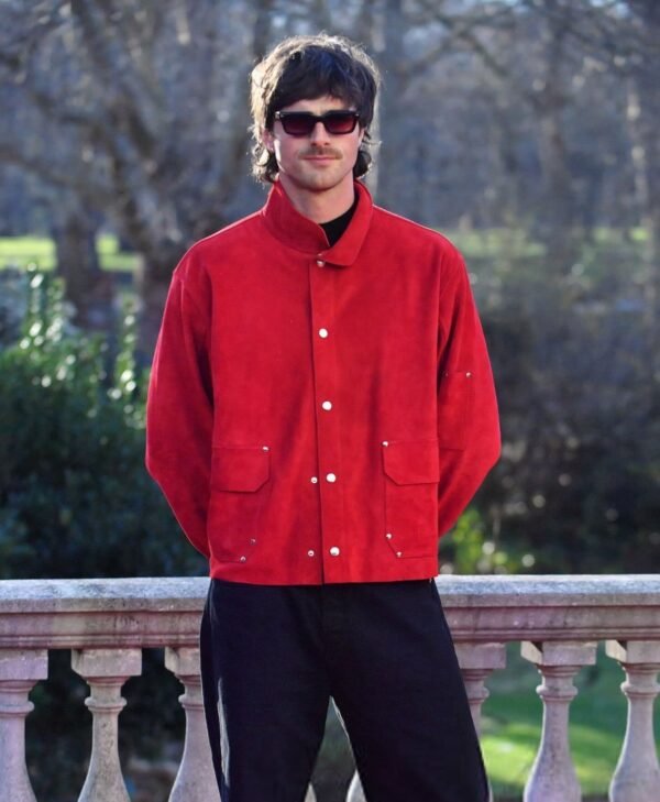 Jacob Elordi Wuthering Heights Red Jacket