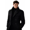 James Bond 007 First Light Black Wool Coat