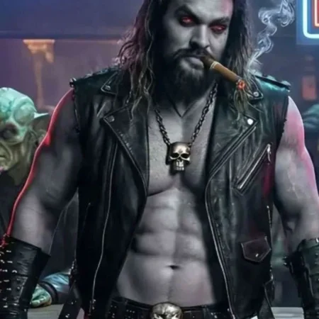 Jason Momoa Supergirl Leather Vest