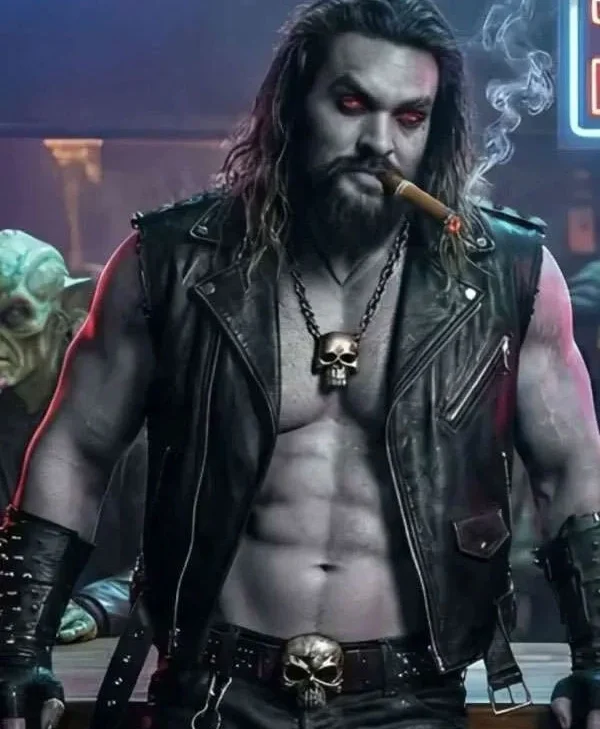 Jason Momoa Supergirl Leather Vest