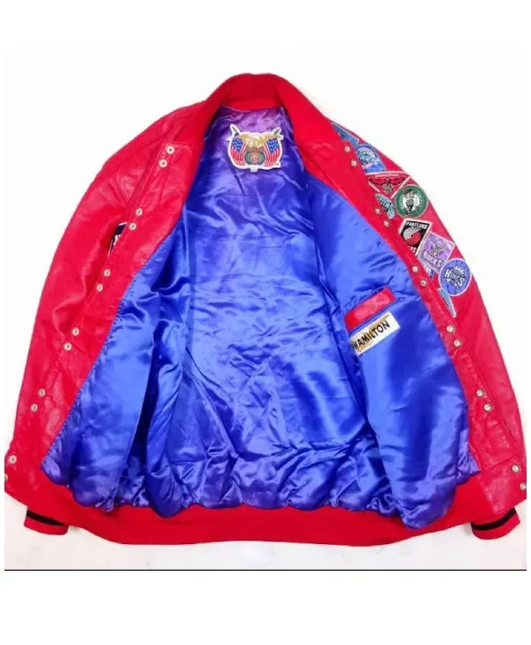 Jeff Hamilton NBA team logo JH Jacket back
