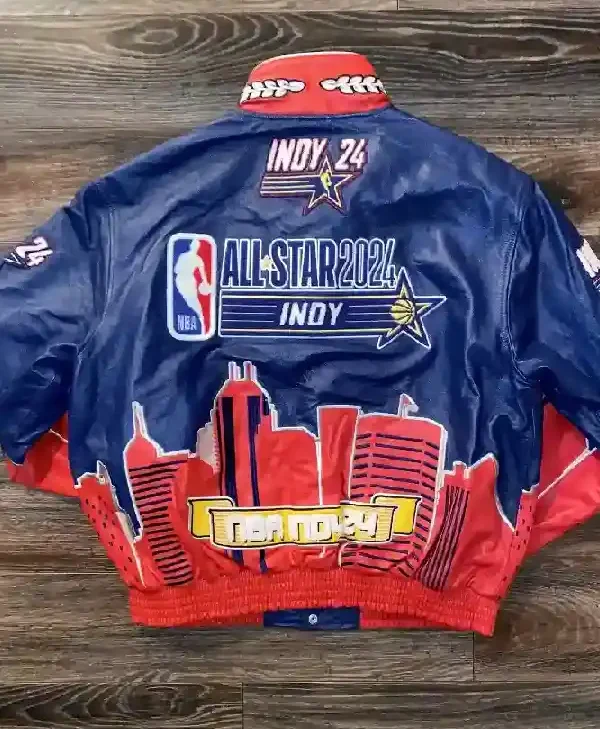 Jeff Hamilton Signed NBA All Star Indy Jacket back