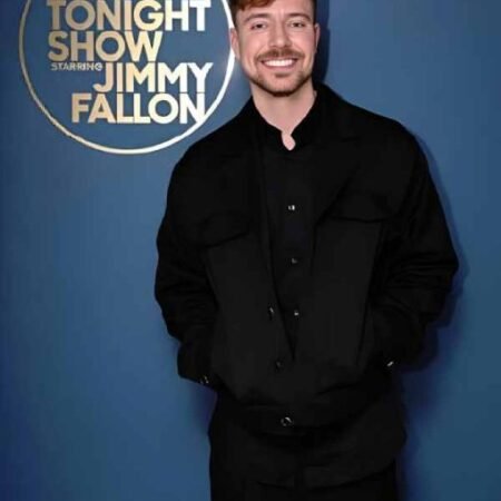 Jimmy Fallon Show S13 MrBeast Black Jacket