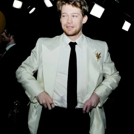 Joe Alwyn white blazer
