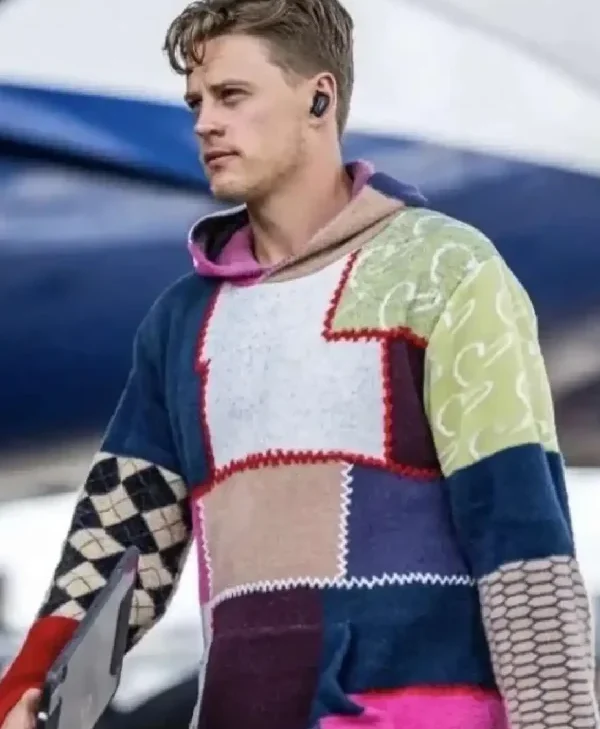 Joe Burrow Post Game Press Conference Color-Block Hoodie