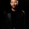 John Legend Shearling Leather Bomber