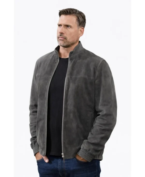 Joshua Morrow The Young and The Restless Suede Jacket