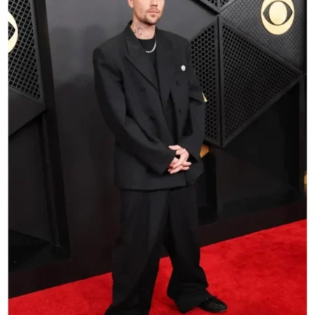 Justin Bieber 68th GRAMMY Awards Black Suit