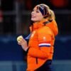 Jutta Leerdam Orange Puffer Jacket