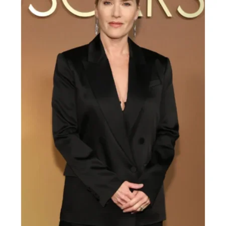 Kate Winslet’s Black Satin Blazer