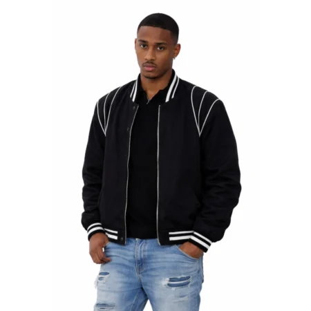 Keith Powers The Gates Black Bomber Jacket
