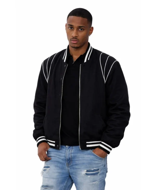 Keith Powers The Gates Black Bomber Jacket