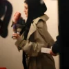 Kylie Jenner Flour Cafe Outfit Coat