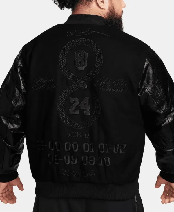 LA Lakers Black Leather Jacket