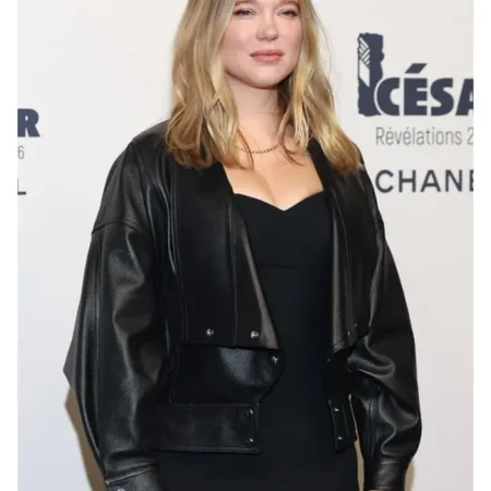 Léa Seydoux Celebrity Leather Jacket